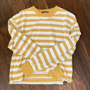 Yellow and white striped BRANDY long sleeve